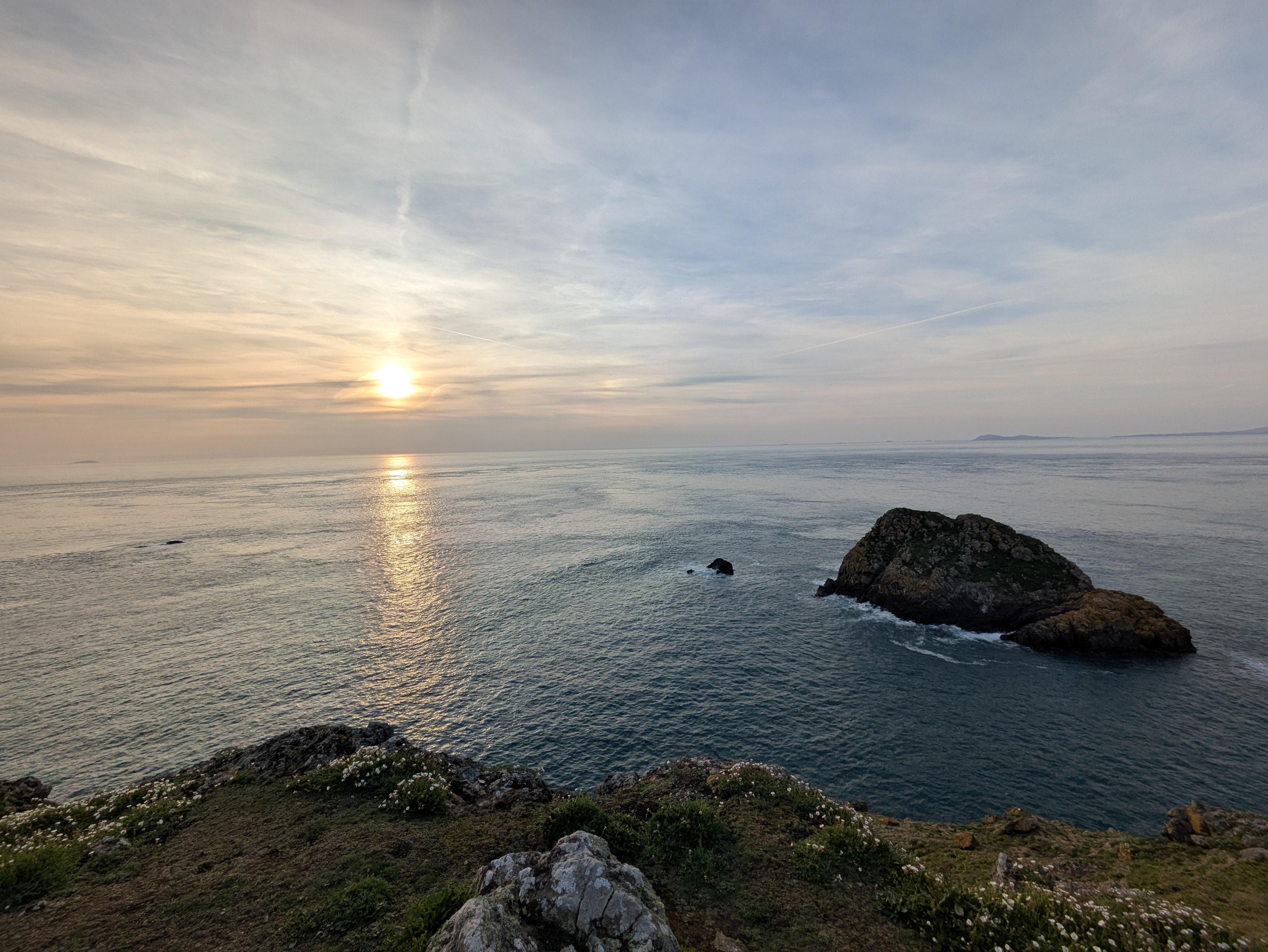 Sunset at Skomer